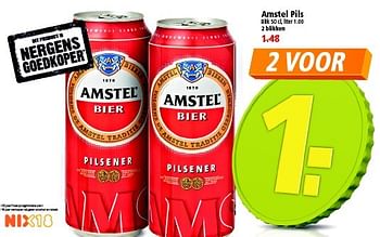 Aanbiedingen Amstel pils - Amstel - Geldig van 03/05/2015 tot 09/05/2015 bij Plus