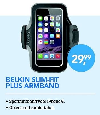 Aanbiedingen Belkin slim-fit plus armband - BELKIN - Geldig van 01/05/2015 tot 31/05/2015 bij Coolblue