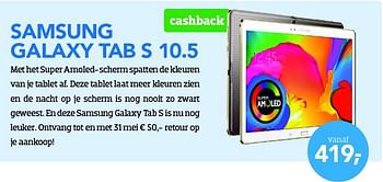 Aanbiedingen Samsung galaxy tab s10.5 - Samsung - Geldig van 01/05/2015 tot 31/05/2015 bij Coolblue