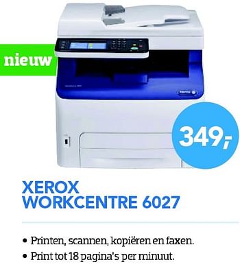 Aanbiedingen Xerox workcentre 6027 - Xerox - Geldig van 01/05/2015 tot 31/05/2015 bij Coolblue