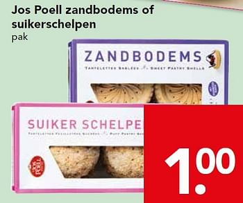 Aanbiedingen Jos poell zandbodems of suikerschelpen - Jos Poell - Geldig van 03/05/2015 tot 09/05/2015 bij Deen Supermarkten