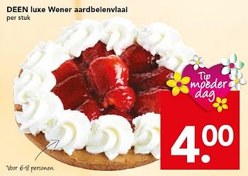 Aanbiedingen Deen luxe wener aardbeienvlaai - Huismerk deen supermarkt - Geldig van 03/05/2015 tot 09/05/2015 bij Deen Supermarkten
