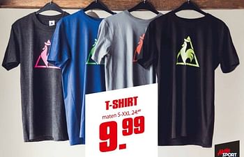 Aanbiedingen T-shirt - Le coq sportif - Geldig van 20/04/2015 tot 10/05/2015 bij Aktiesport