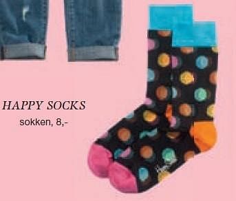 Aanbiedingen Happy socks sokken - Happy Socks - Geldig van 13/03/2015 tot 10/05/2015 bij De Bijenkorf