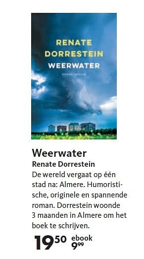 Aanbiedingen Weerwater renate dorrestein - Huismerk-Bruna - Geldig van 27/04/2015 tot 10/05/2015 bij Bruna