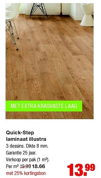 Aanbiedingen Quick-step laminaat illustra - QuickStep - Geldig van 04/05/2015 tot 10/05/2015 bij Praxis