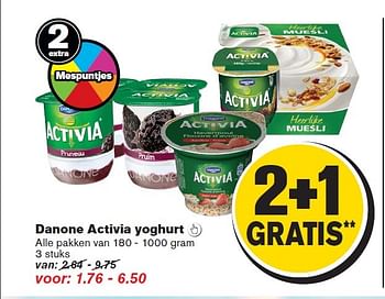 Aanbiedingen Danone activia yoghurt - Danone - Geldig van 06/05/2015 tot 12/05/2015 bij Hoogvliet