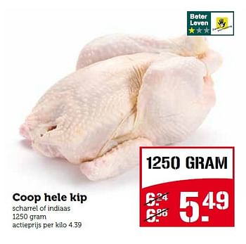 Aanbiedingen Coop hele kip scharrel of indiaas - Huismerk - Coop - Geldig van 04/05/2015 tot 10/05/2015 bij Coop