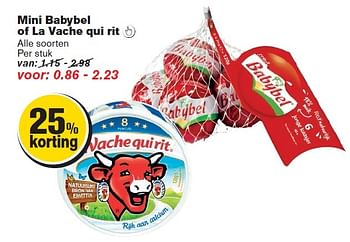 Aanbiedingen Mini babybel of la vache qui rit - Babybel - Geldig van 06/05/2015 tot 12/05/2015 bij Hoogvliet