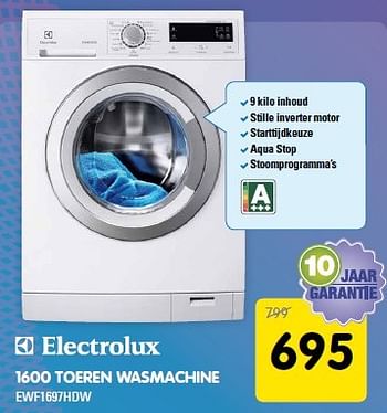 Aanbiedingen Electrolux 1600 toeren wasmachine ewf1697hdw - Electrolux - Geldig van 25/04/2015 tot 12/05/2015 bij Maxwell