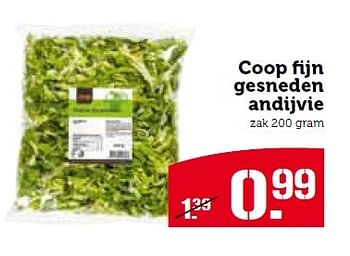 Aanbiedingen Coop fijn gesneden andijvie - Huismerk - Coop - Geldig van 04/05/2015 tot 10/05/2015 bij Coop