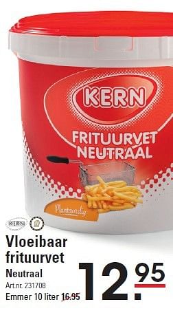 Aanbiedingen Vloeibaar frituurvet neutraal - Kern - Geldig van 30/04/2015 tot 18/05/2015 bij Sligro