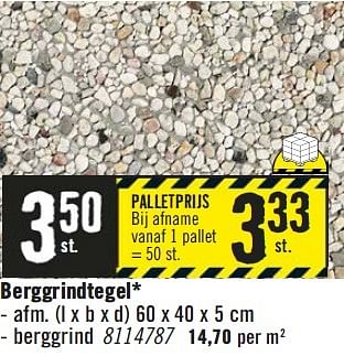 Aanbiedingen Berggrindtegel - Huismerk Hornbach - Geldig van 20/04/2015 tot 17/05/2015 bij Hornbach