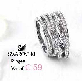 Aanbiedingen Ringen - Swarovski - Geldig van 25/04/2015 tot 24/05/2015 bij Siebel Juweliers