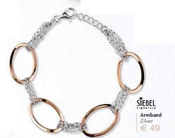 Aanbiedingen Armband zilver - Huismerk - Siebel Juweliers - Geldig van 25/04/2015 tot 24/05/2015 bij Siebel Juweliers