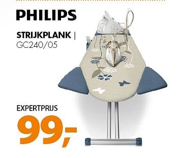Aanbiedingen Philips strijkplank gc240-05 - Philips - Geldig van 04/05/2015 tot 10/05/2015 bij Expert