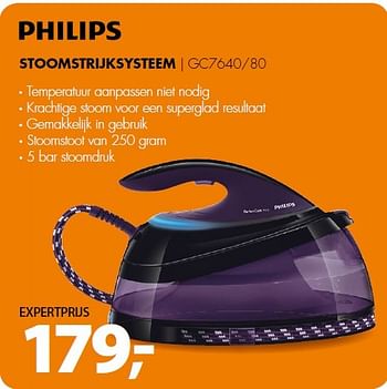 Aanbiedingen Philips stoomstrijksysteem gc7640-80 - Philips - Geldig van 04/05/2015 tot 10/05/2015 bij Expert