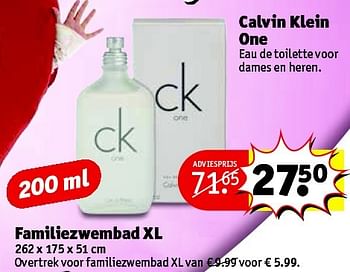 Aanbiedingen Calvin klein one - Calvin Klein - Geldig van 28/04/2015 tot 10/05/2015 bij Kruidvat