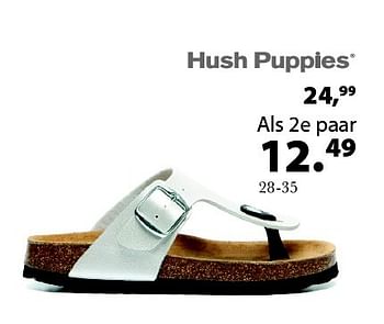 Aanbiedingen Slippers - Hush Puppies - Geldig van 04/05/2015 tot 10/05/2015 bij Dolcis