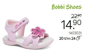 Aanbiedingen Sandalen - Bobbi shoes - Geldig van 04/05/2015 tot 16/05/2015 bij Van Haren