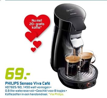 Aanbiedingen Philips senseo viva café hd7825-60 - Philips - Geldig van 04/05/2015 tot 17/05/2015 bij BCC