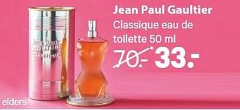 Aanbiedingen Jean paul gaultier classique eau de toilette - Jean Paul Gaultier - Geldig van 04/05/2015 tot 17/05/2015 bij Etos