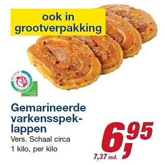 Aanbiedingen Gemarineerde varkensspeklappen - Huismerk - Makro - Geldig van 06/05/2015 tot 19/05/2015 bij Makro