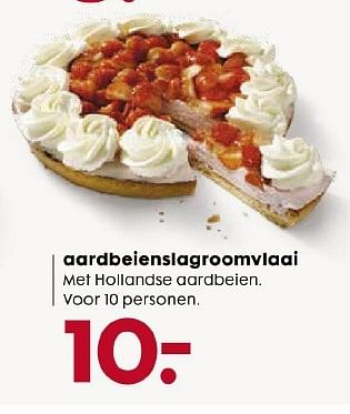 Aanbiedingen Aardbeienslagroomvlaai - Huismerk - Hema - Geldig van 04/05/2015 tot 10/05/2015 bij Hema