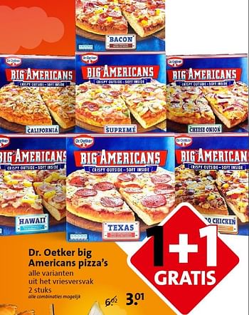 Aanbiedingen Dr. oetker big americans pizza`s - Dr. Oetker - Geldig van 06/05/2015 tot 12/05/2015 bij C1000