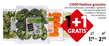 Aanbiedingen C1000 panklare groenten - Huismerk - C1000 Supermarkten - Geldig van 06/05/2015 tot 12/05/2015 bij C1000