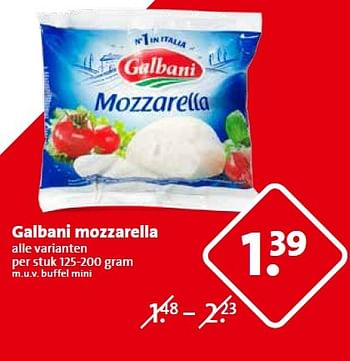 Aanbiedingen Galbani mozzarella - Galbani - Geldig van 06/05/2015 tot 12/05/2015 bij C1000