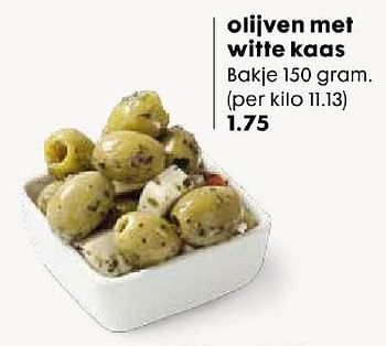 Aanbiedingen Olijven met witte kaas - Huismerk - Hema - Geldig van 04/05/2015 tot 10/05/2015 bij Hema