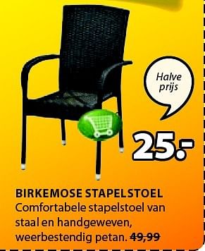Aanbiedingen Birkemose stapelstoel - Huismerk - Jysk - Geldig van 04/05/2015 tot 17/05/2015 bij Jysk