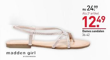 Aanbiedingen Dames sandalen - Madden girl - Geldig van 04/05/2015 tot 10/05/2015 bij Scapino