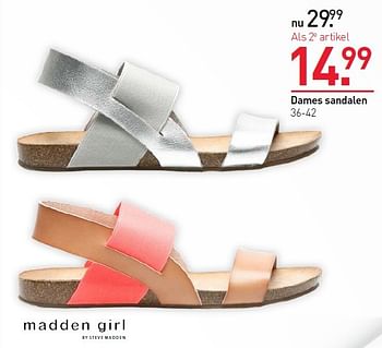 Aanbiedingen Dames sandalen - Madden girl - Geldig van 04/05/2015 tot 10/05/2015 bij Scapino