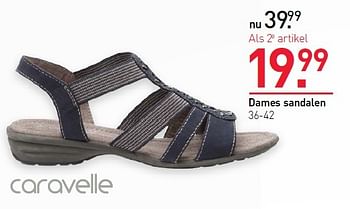 Aanbiedingen Dames sandalen - Caravelle - Geldig van 04/05/2015 tot 10/05/2015 bij Scapino