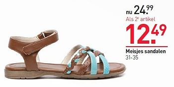 Aanbiedingen Meisjes sandalen - Huismerk - Scapino - Geldig van 04/05/2015 tot 10/05/2015 bij Scapino