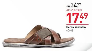 Aanbiedingen Heren sandalen - Huismerk - Scapino - Geldig van 04/05/2015 tot 10/05/2015 bij Scapino