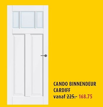 Aanbiedingen Cando binnendeur cardiff - CanDo - Geldig van 04/05/2015 tot 24/05/2015 bij Hubo