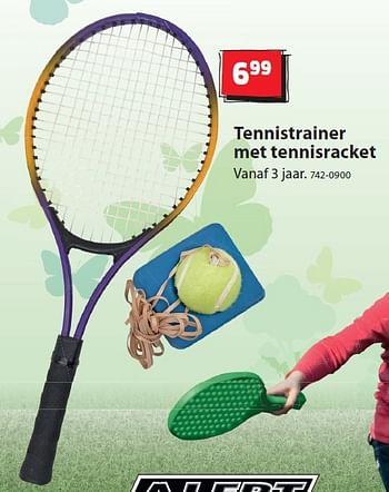 Aanbiedingen Tennistrainer met tennisracket - Alert - Geldig van 04/05/2015 tot 31/05/2015 bij Top1Toys