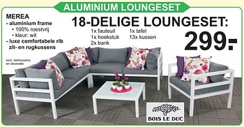 Aanbiedingen 18-delige loungeset - Bois le Duc - Geldig van 11/05/2015 tot 31/05/2015 bij Van Cranenbroek