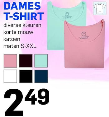 Aanbiedingen Dames t-shirt - Huismerk - Action - Geldig van 06/05/2015 tot 12/05/2015 bij Action