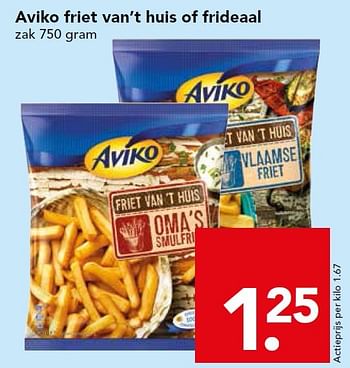 Aanbiedingen Aviko friet van`t huis of frideaal - Aviko - Geldig van 10/05/2015 tot 16/05/2015 bij Deen Supermarkten