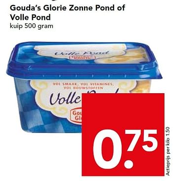 Aanbiedingen Gouda`s glorie zonne pond of volle pond - Gouda's Glorie - Geldig van 10/05/2015 tot 16/05/2015 bij Deen Supermarkten