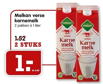 Aanbiedingen Melkan verse karnemelk - Melkan - Geldig van 10/05/2015 tot 16/05/2015 bij Em-té