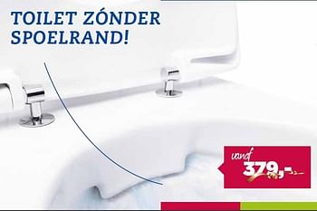 Aanbiedingen Toilet zónder spoelrand - Huismerk - DB Keukens - Geldig van 06/05/2015 tot 16/05/2015 bij DB Keukens