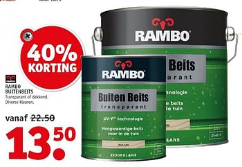 Aanbiedingen Rambo buitenbeits - Rambo - Geldig van 04/05/2015 tot 24/05/2015 bij Fixet
