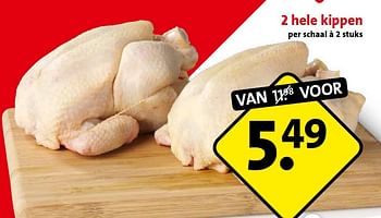 Aanbiedingen 2 hele kippen - Huismerk - C1000 Supermarkten - Geldig van 11/05/2015 tot 12/05/2015 bij C1000