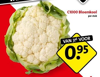 Aanbiedingen C1000 bloemkool - Huismerk - C1000 Supermarkten - Geldig van 11/05/2015 tot 12/05/2015 bij C1000