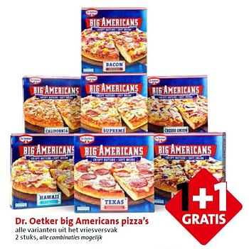 Aanbiedingen Dr. oetker big americans pizza`s - Dr. Oetker - Geldig van 11/05/2015 tot 12/05/2015 bij C1000